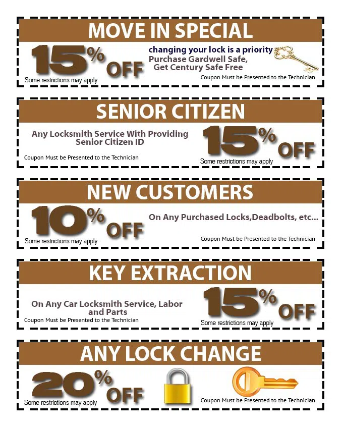 Central Locksmith Store Jacksonville, FL 904-531-3227 - coupon-01